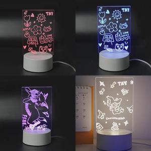 Lampe de chevet LED 3D <span class=keywords><strong>créative</strong></span> personnalisée en acrylique de haute qualité avec base en bois pour une <span class=keywords><strong>ambiance</strong></span> unique - Product Image 6