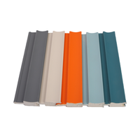 Panneaux muraux cannelés en plastique WPC imperméables Bureau Maison Pilier simple Grille rotative Conception de mur flexible Pilier incurvé