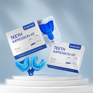 Nụ cười tìm thấy hộp biểu tượng tùy chỉnh màu sắc pha trộn Thời gian làm cho răng làm trắng khay chất xúc tác cơ sở Putty nha khoa ấn tượng Kit khuôn mẫu - Product Image 1