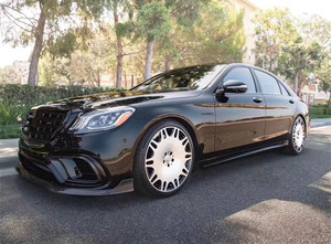 Bộ body kit sợi carbon chất lượng cao năm 2018~S Class W222, bao gồm cản trước, khuếch tán sau, ống xả, khe gió chắn bùn, dành cho S63 S65. - Product Image 6