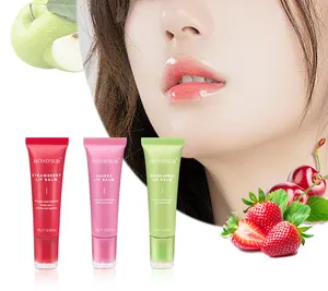 Custom Natural Organic Vegan Moisturizing Pink Strawberry Lip Balm Private Label Hydrating Lips Care Fruit Lip Moisturizer