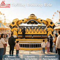 Manèges de carnaval, manèges Robocop rotatifs à 360 degrés, manèges mécaniques de parc d'attractions, Robocop palpitant pour adultes et enfants