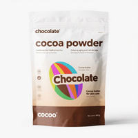 Sac d'emballage en poudre refermable personnalisé Pochette debout de qualité comestible avec fond surdy pour poudre de cacao Poudre de matcha