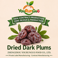 Prunes noires séchées en vrac OEM Wumei, douces et acidulées, à croquer, collation traditionnelle chinoise, fruit naturel, 10 kg