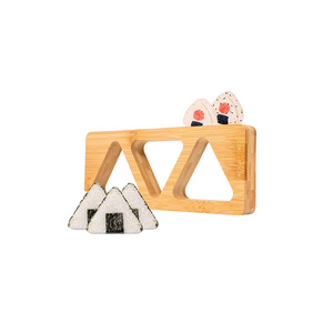 Ensemble de moules à onigiri carrés en bambou écologiques pour la vente en gros – Kit professionnel pour la préparation de <span class=keywords><strong>sushis</strong></span> et de bento à la maison - Product Image 2