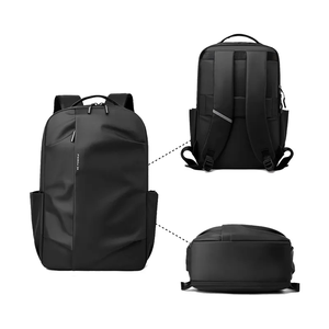 Mochila escolar antirrobo impermeable de nailon unisex de gran capacidad con logotipo personalizado, mochila de viaje para ordenador portátil para estudiantes - Product Image 5