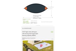 Hot-selling Elastic Automatic Quick Opening Mosquito <strong>Net</strong> <strong>Hammock</strong> for Camping - Product Image 5