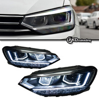 Modèle de voiture AKD pour Touran 2016-2020, feux de jour LED, signal dynamique, faisceau haut et bas, feux de jour, lampes automatiques