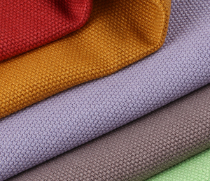 Lona de algodón gruesa con cuentas vela tejida ropa de cama equipaje zapatos tela para niñas bolsos ropa todo el proceso poliéster-algodón - Product Image 2