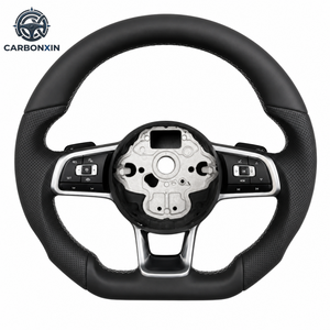 Volant sport en cuir et fibre de carbone pour Volkswagen CC Golf MK7 GTI GTD GTE Polo GTI Scirocco T ROC - Product Image 4