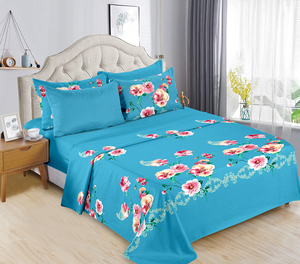 Ensemble de draps élégant et confortable, doux et moelleux, 6 pièces, ensemble de draps pour lit Queen ou King - Product Image 3