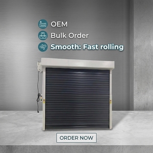 <span class=keywords><strong>Puerta</strong></span> Enrollable <span class=keywords><strong>de</strong></span> Seguridad Eléctrica Plegable Moderna Personalizada, <span class=keywords><strong>Puerta</strong></span> <span class=keywords><strong>de</strong></span> Garaje Industrial para Instalación en Interiores y Exteriores - Product Image 1