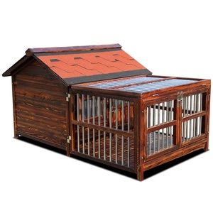 Rumah Anjing Kayu Solid Lepas Pasang untuk Semua Musim, Tahan Air, Bernapas & Hangat untuk Anjing Besar - Product Image 2