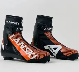 Carbon Fiber Skate Roller Ski Boots Cross Country Race Shoes
