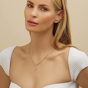 Collana Trendy con Ciondolo a Mano di Hamsa per Donne, Gioiello alla Moda per Uso Quotidiano, Idea Regalo - Product Image 5