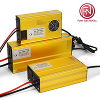 Chargeur de batterie au lithium FUNELEC de bureau, pleine puissance, courant élevé, FN-2000-84V, refroidissement intelligent, arrêt automatique, 2000W pour voitures électriques