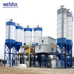 Planta dosificadora de hormigón HZS120 Planta dosificadora de hormigón estacionaria Planta de hormigón de mezcla lista Mezcladora de hormigón alimentada por Correa - Product Image 1