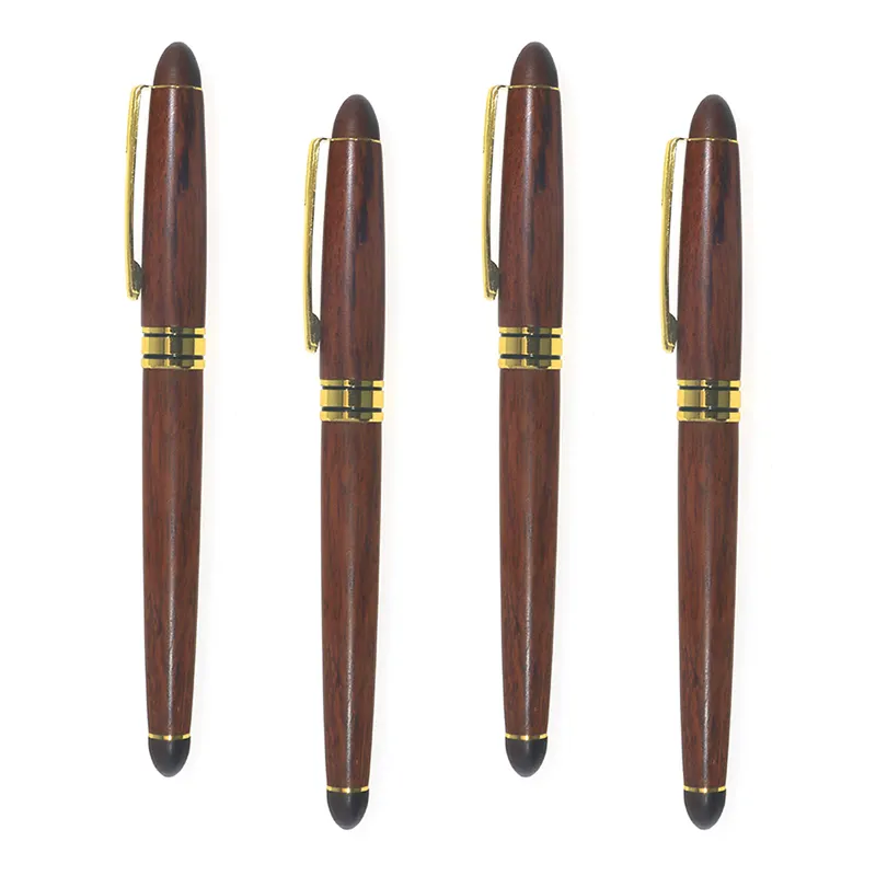 Новая Изысканная роскошная деревянная перьевая ручка Boligrafo de madera 15 см для деловых людей