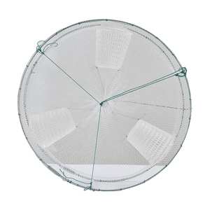Round Aquaculture Trap Net For Fish Shrimp Lobster Eel Loach Catching 60cm Diameter Silicone Material - Product Image 1
