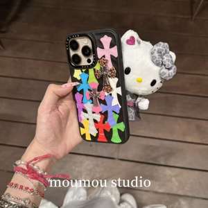 À la mode Unique Texture 3D Croix Convient pour Apple 16 Pro Max étui de téléphone portable 15 Housse de protection iPhone 14 13 Plus Téléphone - Product Image 2