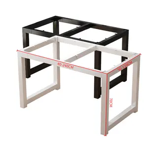 Alta dureza mesa base moderno metal preto ferro fundido mesa base