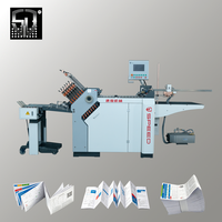 Plieuse de papier A2 à boucle complète, plieuse de papier industrielle automatique, pliage accordéon/Z/parallèle pour brochures, dépliants, manuels