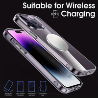 Étui de téléphone étanche antichoc en TPU ATB pour 11/12/13/14 Pro/X/XS/XR/XS Max/8/7 Plus, installation facile, coque arrière transparente