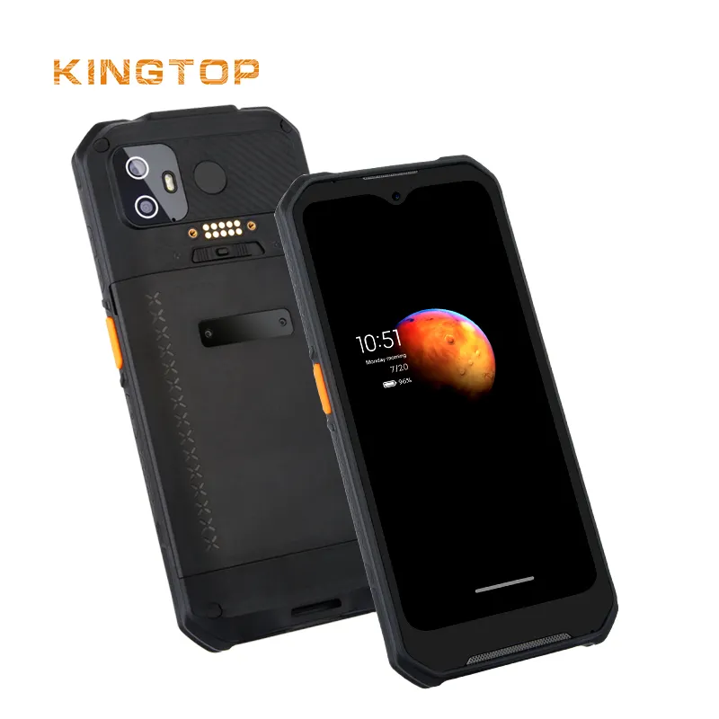 KINGTOP Mobile Handheld Computer 6 Inch Android 11.0 IP65 Rugged Data Collector Handheld PDA 5000mAh OTG NFC PDAs
