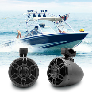 Waterproof Marine 4 Inch 2-Way BT Hanging Speaker H-6104BT (Pair) for Outdoor Boat Yacht Motorcycle UTV/ATV Golf-Cart - Product Image 2