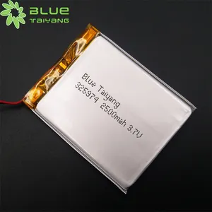 蓝色太阳可充电锂聚合物电池325974 9.25wh 3.7v lipo 2500mah 3.7v电池