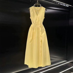 Yellow High Low Summer Dresses - New Design 2025 Yellow High Low Summer Dresses - New Design 2025