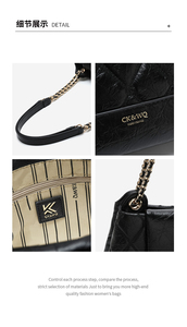 <span class=keywords><strong>Sac</strong></span> à bandoulière matelassé pour <span class=keywords><strong>femme</strong></span> avec chaîne, style Hobo, collection 2026 - Product Image 4