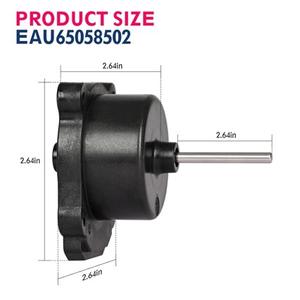 Motor de ventilador de refrigerador EAU65058502 de 2.64 pulgadas y 12 V CC para conjunto de ventilador de condensador LG - Product Image 1