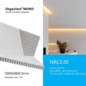 Décoration de plafond en plâtre suspendu, fabriqué en Chine, panneaux de plafond en plaque de plâtre perforés, bonne isolation acoustique, panneaux de 1200x2400 mm - Product Image 6