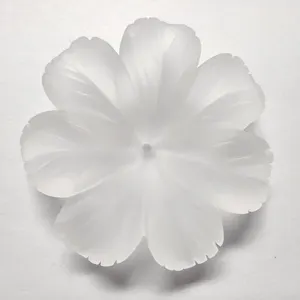 Shiny Gorgeous CN 26\28\30mm Frosted Quartz Flower Shape Loose Gemstone For Promotional Gift