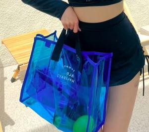 Bolsos de Mano Transparentes Impermeables de Moda a la Venta Directa, Baratos, Unisex, con Forro de Poliéster Personalizado y Correa para el Hombro, Éxito de Ventas 2022 - Product Image 3