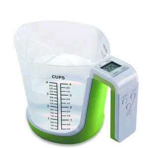 액체 계량 디지털 측정 컵 스케일 양질 새로운 도자기 플라스틱 측정 특종 단백질 분말 측정 도구
