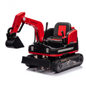 Voiture électrique pour enfants, télécommande, batterie, grande taille, <span class=keywords><strong>jouet</strong></span>, puissance 12v, excavatrice en plastique, unisexe, excavatrice à roulettes pour enfants - Product Image 1