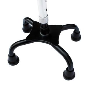 Canne télescopique en alliage d'aluminium réglable Big Four, poignée antidérapante argentée pour la marche des personnes âgées - Product Image 2