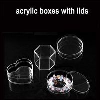 Boîte en acrylique transparente personnalisée avec coins arrondis, vitrine en plexiglas PMMA transparent