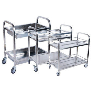 Carrito de Servicio de Acero Inoxidable para Hostelería, Carrito de Comida para Hotel, Carrito de Servicio para Restaurante con 4 Ruedas para Cocina, Precio de Fábrica al por Mayor - Product Image 1