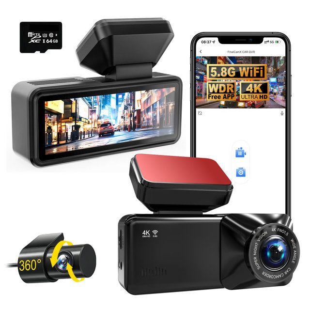 The 2026 New Model A215 High-definition Dashcam Features 4K Wifi and Dual-channel GPS