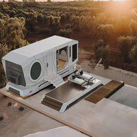 La Casa Prefabricada de Cabina Espacial de Ensamblaje Rápido Más Vendida: una Cabina Espacial Móvil de Lujo Diseñada para Hoteles Turísticos, Casas Prefabricadas Modernas