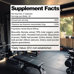Capsules de soutien articulaire personnalisées avec thiamine et mélange d'herbes exclusif pour la santé osseuse et le soutien immunitaire - Product Image 2