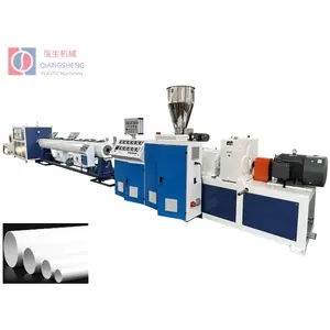 Qiangsheng PVC CPVC UPVC/HDPE/LDPE/PE PP PPR ABS 온듀트 파이프/호스 트윈 및 싱글 스크류 압출기/압출 플라스틱 만들기 기계