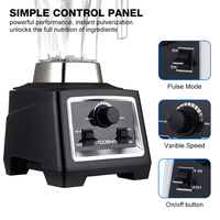 Mixeur Commercial Robuste de Haute Qualité Certifié NSF Sans BPA 1,5L 2L 1500W 2200W pour Salons de Thé