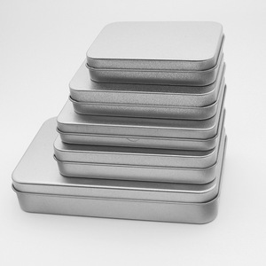Cajas Metálicas Rectangulares de Hojalata Pequeñas Personalizadas al por Mayor con Ventana de PVC para USB/Dulces, Embalaje Duradero con Impresión Offset para Regalo - Product Image 2