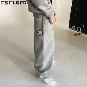 <span class=keywords><strong>Pantaloni</strong></span> Vintage personalizzati felpa francese Terry <span class=keywords><strong>oversize</strong></span> con <span class=keywords><strong>Jogger</strong></span> a gamba larga con pile di <span class=keywords><strong>pantaloni</strong></span> della tuta larghi <span class=keywords><strong>pantaloni</strong></span> della tuta comodi da uomo