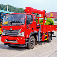 Grue de camionnette 6 tonnes la plus vendue avec vérin hydraulique Liyuan – Fournisseur d'équipements de levage de construction haute performance