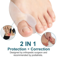 Correcteur d'hallux valgus, séparateur d'orteils, gel de silicone, redresseur, attelle orthopédique, soulagement de la douleur, outil de soin des pieds
